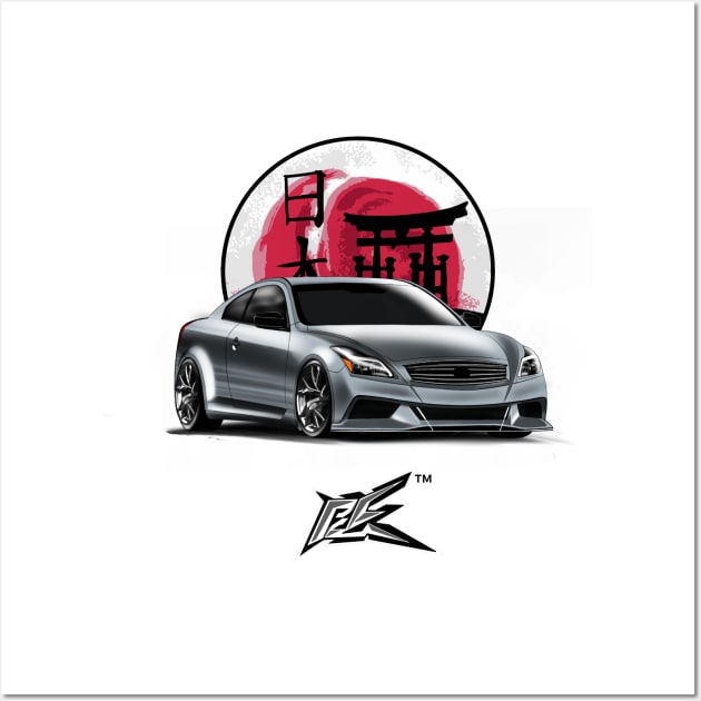 infiniti g35 silver Wall Art by naquash